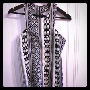 Black and cream dress